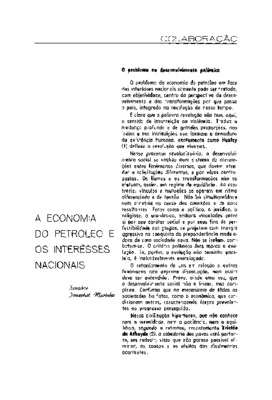 <BR>Data: 03/1964<BR>Fonte: Revista de Informação Legislativa, v. 1, n. 1, p. 5-11, mar. 1964<BR>Parte de: ->Revista de informação legislativa : v. 1, n. 1 (mar. 1964)<BR>Responsabilidade: Josaphat Marinho<BR>Endereço para citar este documento: ->w