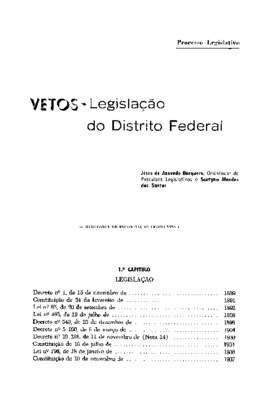 <BR>Data: 04/1969<BR>Fonte: Revista de informação legislativa, v. 6, n. 22, p. 61-172, abr./jun. 1969<BR>Parte de: ->Revista de informação legislativa : v. 6, n. 22 (abr./jun. 1969)<BR>Responsabilidade: Jésse de Azevedo Barquero, Orientador de Pesquisas L