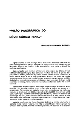 <BR>Data: 07/1970<BR>Fonte: Revista de informação legislativa, v. 7, n. 27, p. 19-26, jul./set. 1970<BR>Parte de: ->Revista de informação legislativa : v. 7, n. 27 (jul./set. 1970)<BR>Responsabilidade: Professor Benjamin Moraes<BR>Endereço para citar este