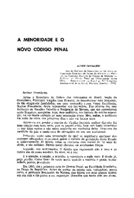 <BR>Data: 07/1970<BR>Fonte: Revista de informação legislativa, v. 7, n. 27, p. 27-44, jul./set. 1970<BR>Parte de: ->Revista de informação legislativa : v. 7, n. 27 (jul./set. 1970)<BR>Responsabilidade: Professor Alyrio Cavallieri<BR>Endereço para citar es