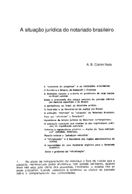 <BR>Data: 01/1973<BR>Fonte: Revista de informação legislativa, v. 10, n. 37, p. 117-116, jan./mar. 1973<BR>Parte de: ->Revista de informação legislativa : v. 10, n. 37 (jan./mar. 1973)<BR>Responsabilidade: A. B. Cotrim Neto<BR>Endereço para citar este doc