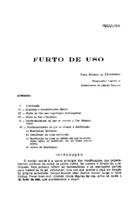 <BR>Data: 04/1973<BR>Fonte: Revista de informação legislativa, v. 10, n. 38, p. 133-158, abr./jun. 1973<BR>Parte de: ->Revista de informação legislativa : v. 10, n. 38 (abr./jun. 1973)<BR>Responsabilidade: Sara Ramos de Figueirêdo<BR>Endereço para citar e