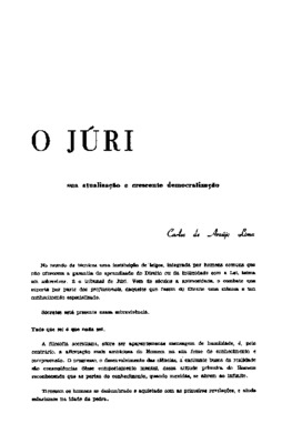 <BR>Data: 06/1966<BR>Fonte: Revista de informação legislativa, v. 3, n. 10, p. 17-28, jun. 1966<BR>Parte de: ->Revista de informação legislativa : v. 3, n. 10 (jun. 1966)<BR>Responsabilidade: Carlos de Araújo Lima<BR>Endereço para citar este documento: ->