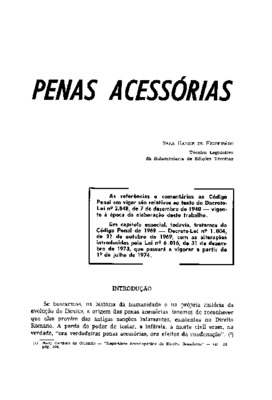 <BR>Data: 10/1973<BR>Fonte: Revista de informação legislativa, v. 10, n. 40, p. 253-296, out./dez. 1973<BR>Parte de: ->Revista de informação legislativa : v. 10, n. 40 (out./dez. 1973)<BR>Responsabilidade: Sara Ramos de Figueirêdo<BR>Endereço para citar e