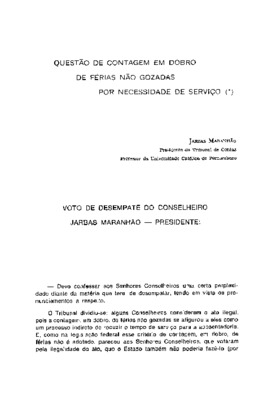 <BR>Data: 04/1973<BR>Fonte: Arquivo Forense, v. 56, p. 17-21, jan./dez. 1971 | Revista de informação legislativa, v. 10, n. 38, p. 105-110, abr./jun. 1973 | Revista de Direito Público, v. 8, n. 41/42, p. 151-154, jan./jun. 1977<BR>Parte de: ->Revista de i