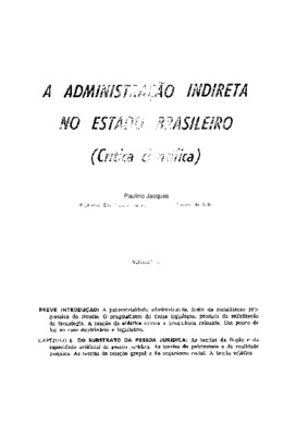 <BR>Data: 10/1970<BR>Fonte: Revista de informação legislativa, v. 7, n. 28, p. 3-54, out./dez. 1970<BR>Parte de: ->Revista de informação legislativa : v. 7, n. 28 (out./dez. 1970)<BR>Responsabilidade: Professor Paulino Jacques<BR>Endereço para citar este 