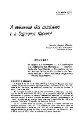 <BR>Data: 01/1968<BR>Fonte: Revista de informação legislativa, v. 5, n. 17, p. 3-10, jan./mar. 1968<BR>Parte de: ->Revista de informação legislativa : v. 5, n. 17 (jan./mar. 1968)<BR>Responsabilidade: Senador Josaphat Marinho<BR>Endereço para citar este d