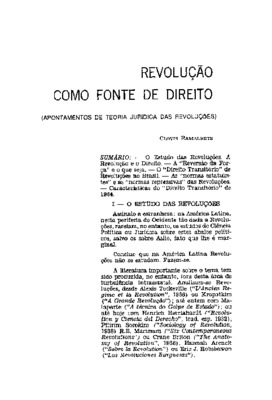 <BR>Data: 04/1974<BR>Fonte: Revista de informação legislativa, v. 11, n. 42, p. 99-114, abr./jun. 1974 | Revista da Faculdade de Direito da Universidade de Uberlândia, v. 6, n. 2, p. 127-145, 1977<BR>Parte de: ->Revista de informação legislativa : v. 11, 