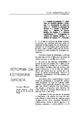 <BR>Data: 09/1964<BR>Fonte: Revista de informação legislativa, v. 1, n. 3, p. 7-15, set. 1964<BR>Parte de: ->Revista de informação legislativa : v. 1, n. 3 (set. 1964)<BR>Responsabilidade: Senador Josaphat Marinho<BR>Endereço para citar este documento: ->