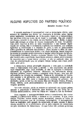 <BR>Data: 10/1974<BR>Fonte: Revista de informação legislativa, v. 11, n. 44, p. 3-12, out./dez. 1974<BR>Parte de: ->Revista de informação legislativa : v. 11, n. 44 (out./dez. 1974)<BR>Responsabilidade: Senador Accioly Filho<BR>Endereço para citar este do