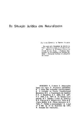 <BR>Data: 07/1975<BR>Fonte: Revista de informação legislativa, v. 12, n. 47, p. 199-226, jul./set. 1975 | Arquivos do Ministério da Justiça, v. 34, n. 141, p. 43-74, jan./mar. 1977 | Justitia, v. 37, n. 90, p. 135-161, jul./set. 1975<BR>Parte de: ->Revist