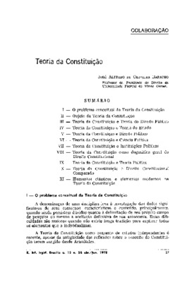 <BR>Data: 04/1978<BR>Fonte: Revista de informação legislativa, v. 15, n. 58, p. 27-54, abr./jun. 1978 | Revista brasileira de estudos políticos, n. 47, p. 7-47, jul. 1978 | Revista jurídica, Porto Alegre, n. 93/94, p. 60-87, 1980<BR>Parte de: -