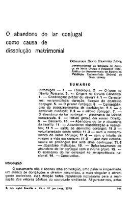 <BR>Data: 01/1978<BR>Fonte: Revista de informação legislativa, v. 15, n. 57, p. 147-192, jan./mar. 1978 | Revista do curso de direito da Universidade Federal de Uberlândia, v. 9, n. 1/2, p. 45-108, 1980<BR>Parte de: ->Revista de informação legislativa : v