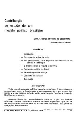 <BR>Data: 01/1978<BR>Fonte: Revista de informação legislativa, v. 15, n. 57, p. 11-44, jan./mar. 1978<BR>Parte de: ->Revista de informação legislativa : v. 15, n. 57 (jan./mar. 1978)<BR>Responsabilidade: Paulo Nunes Augusto de Figueiredo<BR>Endereço para 