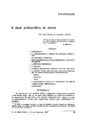 <BR>Data: 01/1979<BR>Fonte: Revista de informação legislativa, v. 16, n. 61, p. 83-126, jan./mar. 1979<BR>Parte de: ->Revista de informação legislativa : v. 16, n. 61 (jan./mar. 1979)<BR>Responsabilidade: Luiz Otávio de Oliveira Amaral<BR>Endereço para ci