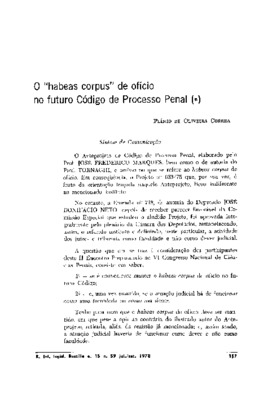 <BR>Data: 07/1978<BR>Fonte: Revista de informação legislativa, v. 15, n. 59, p. 157-166, jul./set. 1978<BR>Parte de: ->Revista de informação legislativa : v. 15, n. 59 (jul./set. 1978)<BR>Responsabilidade: Plínio de Oliveira Correa<BR>Endereço para citar 