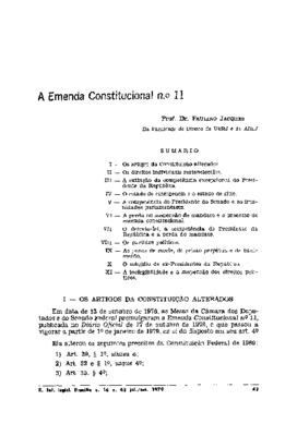 <BR>Data: 07/1979<BR>Fonte: Revista de informação legislativa, v. 16, n. 63, p. 43-54, jul./set. 1979<BR>Parte de: ->Revista de informação legislativa : v. 16, n. 63 (jul./set. 1979)<BR>Responsabilidade: Prof. Dr. Paulino Jacques<BR>Endereço para citar es