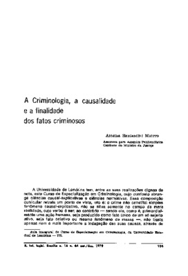 <BR>Data: 10/1979<BR>Fonte: Revista de informação legislativa, v. 16, n. 64, p. 199-210, out./dez. 1979<BR>Parte de: ->Revista de informação legislativa : v. 16, n. 64 (out./dez. 1979)<BR>Responsabilidade: Armida Bergamini Miotto<BR>Endereço para citar es