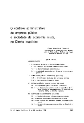 <BR>Data: 04/1980<BR>Fonte: Revista de informação legislativa, v. 17, n. 66, p. 201-238, abr./jun. 1980<BR>Parte de: -www2.senado.leg.br/bdsf/item/id/496798->Revista de informação legislativa : v. 17, n. 66 (abr./jun. 1980)<BR>Responsabilidade: