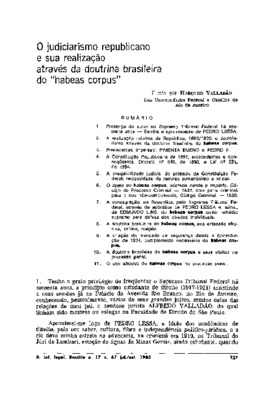 <BR>Data: 07/1980<BR>Fonte: Revista de informação legislativa, v. 17, n. 67, p. 127-134, jul./set. 1980 | Revista da Ordem dos Advogados do Brasil : Seção do Distrito Federal, n. 9, p. 19-28, 1980<BR>Responsabilidade: Haroldo Valladão<BR>Endereço para cit