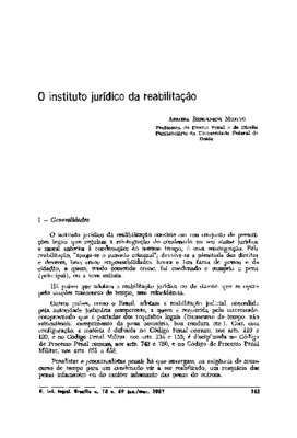 <BR>Data: 01/1981<BR>Fonte: Revista de informação legislativa, v. 18, n. 69, p. 165-178, jan./mar. 1981 | Revista de direito militar, v. 6, n. 9, p. 125-146 de 1981<BR>Parte de: -www2.senado.leg.br/bdsf/item/id/496801->Revista de informação leg