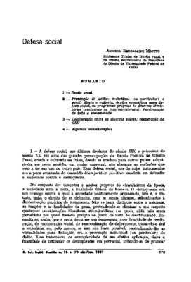 <BR>Data: 04/1981<BR>Fonte: Revista de informação legislativa, v. 18, n. 70, p. 175-184, abr./jun. 1981 | Revista da Faculdade de Direito da UFG, v. 4, n. 1, p. 51-62, jan./jun. 1978<BR>Parte de: ->Revista de informação legislativa : v. 18, n. 70 (abr./ju