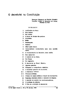 <BR>Data: 04/1981<BR>Fonte: Revista de informação legislativa, v. 18, n. 70, p. 63-96, abr./jun. 1981 | Arquivos do Ministério da Justiça, v. 38, n. 157, p. 187-222, jan./mar. 1981 | Justitia, v. 43, n. 115, p. 145-179, out./dez. 1981 | Revista forense, v