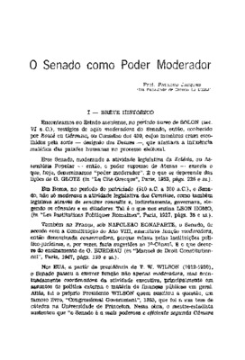 <BR>Data: 04/1976<BR>Fonte: Revista de informação legislativa, v. 13, n. 50, p. 75-82, abr./jun. 1976<BR>Parte de: ->Revista de informação legislativa : v. 13, n. 50 (abr./jun. 1976)<BR>Responsabilidade: Paulino Jacques<BR>Endereço para citar este documen