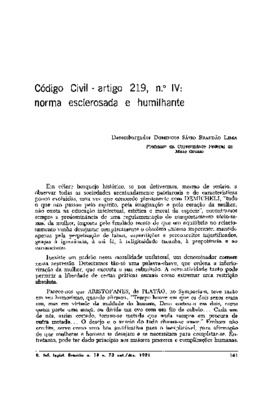 <BR>Data: 10/1981<BR>Fonte: Revista de informação legislativa, v. 18, n. 72, p. 161-172, out./dez. 1981<BR>Parte de: -www2.senado.leg.br/bdsf/item/id/496804->Revista de informação legislativa : v. 18, n. 72 (out./dez. 1981)<BR>Responsabilidade: