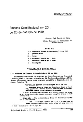 <BR>Data: 01/1982<BR>Fonte: Revista de informação legislativa, v. 19, n. 73, p. 327-340, jan./mar. 1982<BR>Parte de: ->Revista de informação legislativa : v. 19, n. 73 (jan./mar. 1982)<BR>Endereço para citar este documento: ->www2.senado.leg.br/bds