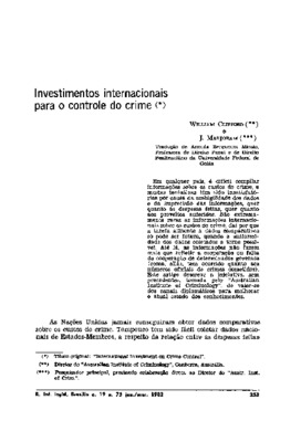 <BR>Data: 01/1982<BR>Fonte: Revista de informação legislativa, v. 19, n. 73, p. 253-260, jan./mar. 1982<BR>Parte de: ->Revista de informação legislativa : v. 19, n. 73 (jan./mar. 1982)<BR>Responsabilidade: William Clifford<BR>Endereço para citar este docu