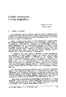 <BR>Data: 01/1984<BR>Fonte: Revista de informação legislativa, v. 21, n. 81, p. 129-132, jan./mar. 1984<BR>Parte de: ->Revista de informação legislativa : v. 21, n. 81 (jan./mar. 1984)<BR>Responsabilidade: Paulino Jacques<BR>Endereço para citar este docum