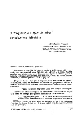 <BR>Data: 01/1984<BR>Fonte: Revista de informação legislativa, v. 21, n. 81, p. 373-384, jan./mar. 1984 | Revista jurídica lemi, v. 17, n. 200, p. 3-14, jul. 1984<BR>Parte de: ->Revista de informação legislativa : v. 21, n. 81 (jan./mar. 1984)<BR>Responsa