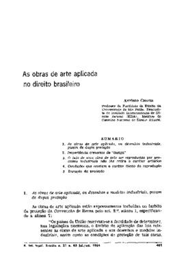 <BR>Data: 07/1984<BR>Fonte: Revista de informação legislativa, v. 21, n. 83, p. 401-410, jul./set. 1984 | Revista da faculdade de direito da Universidade de São Paulo, v. 77, p. 65-74, jan./dez. 1982<BR>Parte de: ->Revista de informação legislativa : v. 2