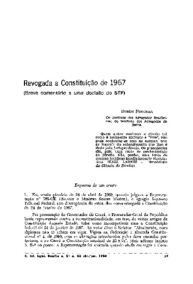 <BR>Data: 04/1984<BR>Fonte: Revista de informação legislativa, v. 21, n. 82, p. 39-48, abr./jun. 1984 | Scientia ivridica : revista de direito comparado português e brasileiro, v. 34, n. 193/194, p. 33-44, jan./mar. 1985<BR>Parte de: ->Revista de informaç