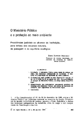 <BR>Data: 07/1984<BR>Fonte: Revista de informação legislativa, v. 21, n. 83, p. 385-400, jul./set. 1984<BR>Parte de: ->Revista de informação legislativa : v. 21, n. 83 (jul./set. 1984)<BR>Responsabilidade: Pedro Roberto Decomain<BR>Endereço para citar est