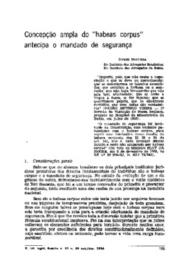 <BR>Data: 10/1984<BR>Fonte: Revista de informação legislativa, v. 21, n. 84, p. 133-146, out./dez. 1984 | Revista do Instituto dos Advogados Brasileiros, v. 18, n. 63, p. 23-38, jul./dez. 1984<BR>Parte de: ->Revista de informação legislativa : v. 21, n. 8