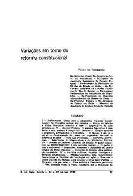 <BR>Data: 07/1985<BR>Fonte: Revista de informação legislativa, v. 22, n. 87, p. 77-112, jul./set. 1985<BR>Parte de: -www2.senado.leg.br/bdsf/item/id/496819->Revista de informação legislativa : v. 22, n. 87 (jul./set. 1985)<BR>Responsabilidade: 