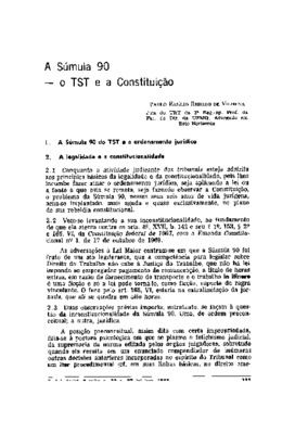 <BR>Data: 07/1985<BR>Fonte: Revista de informação legislativa, v. 22, n. 87, p. 355-374, jul./set. 1985 | Revista de direito do trabalho, v. 10, n. 58, p. 59-73, nov./dez. 1985 | Revista jurídica mineira, v. 3, n. 22, p. 21-39, fev. 1986<BR>Parte de: 