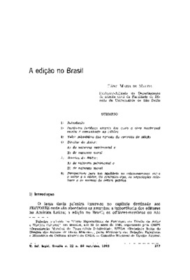 <BR>Data: 10/1985<BR>Fonte: Revista de informação legislativa, v. 22, n. 88, p. 377-386, out./dez. 1985 | Revista da faculdade de direito da Universidade de São Paulo, v. 81, p. 17-26, jan./dez. 1986<BR>Parte de: -www2.senado.leg.br/bdsf/item/i