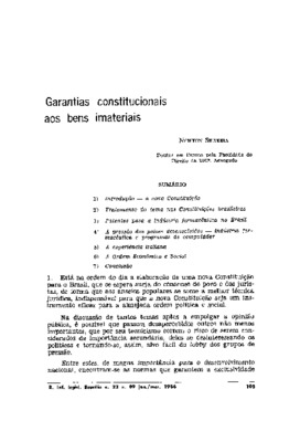 <BR>Data: 01/1986<BR>Fonte: Revista de informação legislativa, v. 23, n. 89, p. 103-110, jan./mar. 1986 | Revista de direito mercantil, industrial, económico e financeiro, nova série, v. 24, n. 60, p. 18-23, out./dez. 1985<BR>Conteúdo: Introdução: a nova 