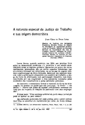 <BR>Data: 01/1987<BR>Fonte: Revista de informação legislativa, v. 24, n. 93, p. 257-266, jan./mar. 1987<BR>Parte de: ->Revista de informação legislativa : v. 24, n. 93 (jan./mar. 1987)<BR>Responsabilidade: Júlio César do Prado Leite<BR>Endereço para citar