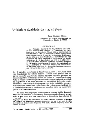 <BR>Data: 10/1987<BR>Fonte: Revista de informação legislativa, v. 24, n. 96, p. 179-188, out./dez. 1987<BR>Parte de: ->Revista de informação legislativa : v. 24, n. 96 (out./dez. 1987)<BR>Responsabilidade: Raul Machado Horta<BR>Endereço para citar este do