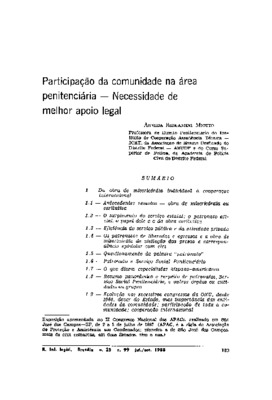 <BR>Data: 07/1988<BR>Fonte: Revista de informação legislativa, v. 25, n. 99, p. 183-216, jul./set. 1988<BR>Parte de: ->Revista de informação legislativa : v. 25, n. 99 (jul./set. 1988)<BR>Responsabilidade: Armida Bergamini Miotto<BR>Endereço para citar es