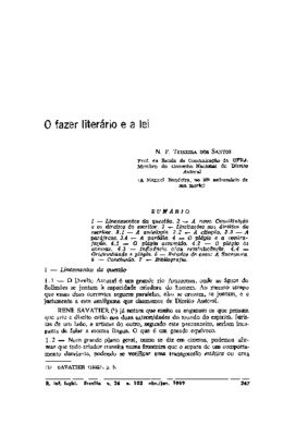 <BR>Data: 04/1989<BR>Fonte: Revista de Informação Legislativa, v. 26, n. 102, p. 247-260, abr./jun. 1989<BR>Parte de: -www2.senado.leg.br/bdsf/item/id/496834->Revista de informação legislativa : v. 26, n. 102 (abr./jun. 1989)<BR>Responsabilidad