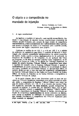 <BR>Data: 10/1989<BR>Fonte: Revista de Informação Legislativa, v. 26, n. 104, p. 59-68, out./dez. 1989<BR>Parte de: ->Revista de informação legislativa : v. 26, n. 104 (out./dez. 1989)<BR>Responsabilidade: Elcias Ferreira da Costa<BR>Endereço para citar e