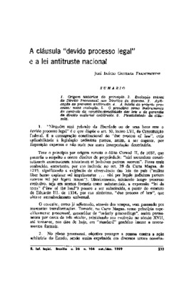 <BR>Data: 10/1989<BR>Fonte: Revista de Informação Legislativa, v. 26, n. 104, p. 213-220, out./dez. 1989<BR>Parte de: ->Revista de informação legislativa : v. 26, n. 104 (out./dez. 1989)<BR>Responsabilidade: José Inácio Gonzaga Franceschini<BR>Endereço pa