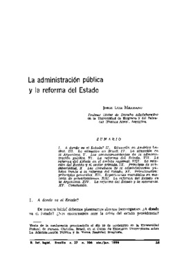 <BR>Data: 04/1990<BR>Fonte: Revista de Informação Legislativa, v. 27, n. 106, p. 55-74, abr./jun. 1990<BR>Parte de: ->Revista de informação legislativa : v. 27, n. 106 (abr./jun. 1990)<BR>Responsabilidade: Jorge Luis Maiorano<BR>Endereço para citar este d