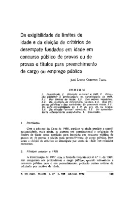 <BR>Data: 10/1990<BR>Fonte: Revista de Informação Legislativa, v. 27, n. 108, p. 183-188, out./dez. 1990<BR>Parte de: ->Revista de informação legislativa : v. 27, n. 108 (out./dez. 1990)<BR>Responsabilidade: José Leone Cordeiro Leite<BR>Endereço para cita