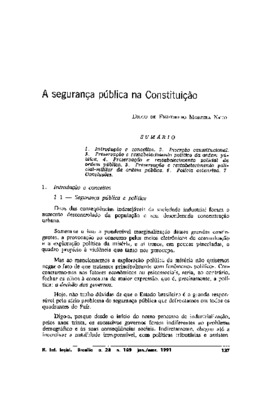 <BR>Data: 01/1991<BR>Fonte: Revista de informação legislativa, v. 28, n. 109, p. 137-148, jan./mar. 1991 | A força policial, n. 3, p. 37-52, jul./set. 1994<BR>Parte de: -www2.senado.leg.br/bdsf/item/id/496841->Revista de informação legislativa 